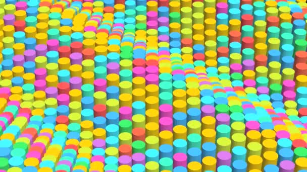 Mapeo Vídeo Loop Video Ilusiones Ópticas Con Objetos Geométricos Ilusión — Vídeo de stock