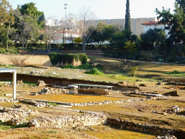 Şubat 2019 Atina Yunanistan Aristotles Okulu Lisesi Kalıntıları 335 — Stok fotoğraf