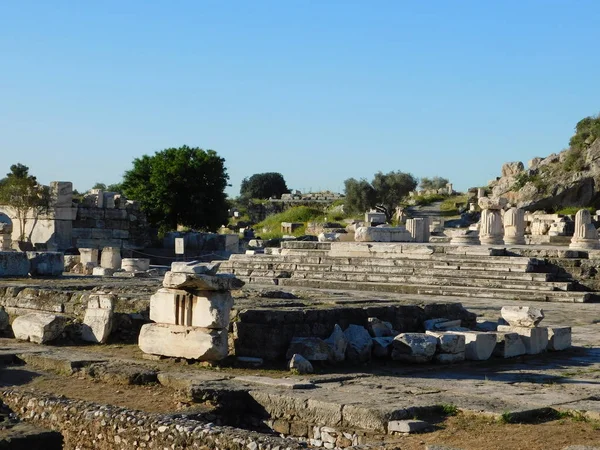 Nisan 2018 Eleusis Veya Elefsina Yunanistan Antik Ibadet Binaları Propylaea — Stok fotoğraf