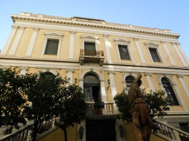 Ocak 2020, Atina, Yunanistan. Nümizmatik müze, antik Truva ve Miken 'i keşfeden ünlü arkeolog Heinrich Schliemann' ın eski malikânesi.