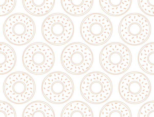 Décrivez le modèle sans couture Donuts. Doux fond de répétition alimentaire. Illustration vectorielle . — Image vectorielle