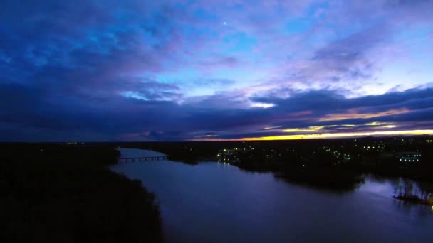 Vedere aeriană asupra peisajului — Videoclip de stoc