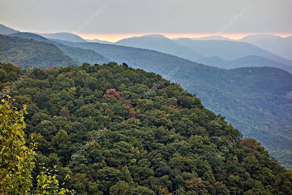 Landscape view at cedar mountain overlook — Stock Photo © digidream 129460602