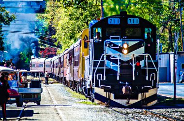 büyük smoky Dağları raylı yol tren yolculuğu