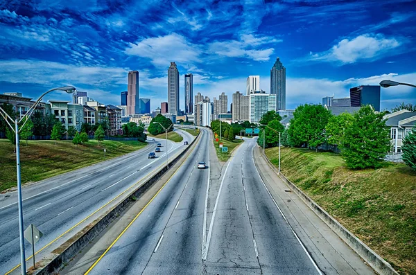 Atlanta georgia cidade centro skyline vista — Fotografia de Stock