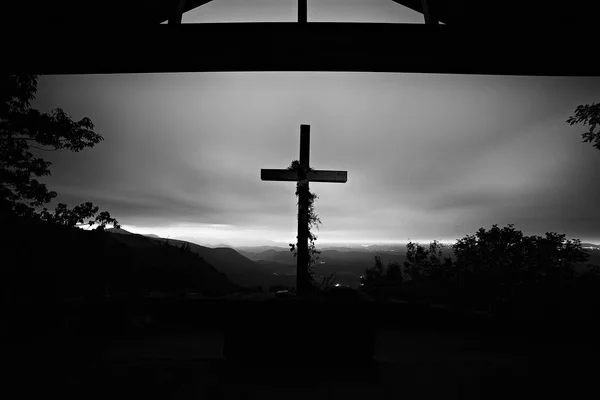 Greenville County, Sc - Oct 15, 2016 - východ slunce na Symmes kaple, — Stock fotografie