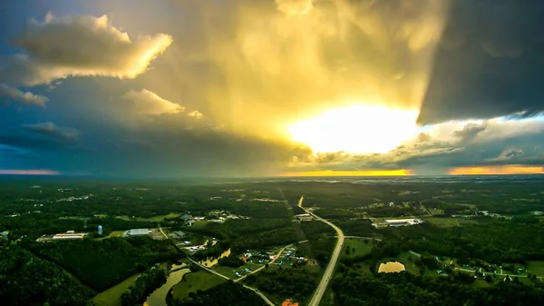 南カロライナの空と雲の夕日の風景 — ストック写真