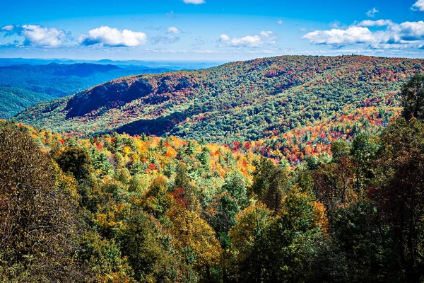 Podzimní sezóna na blue ridge parkway — Stock fotografie