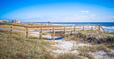 coastal scenes around folly beach south carolina clipart