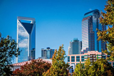 marshall park blu ile sonbahar sezon Charlotte şehir manzarası