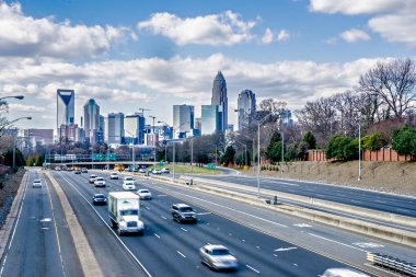 Charlotte north carolina şehir manzarası ve sokak sahneleri
