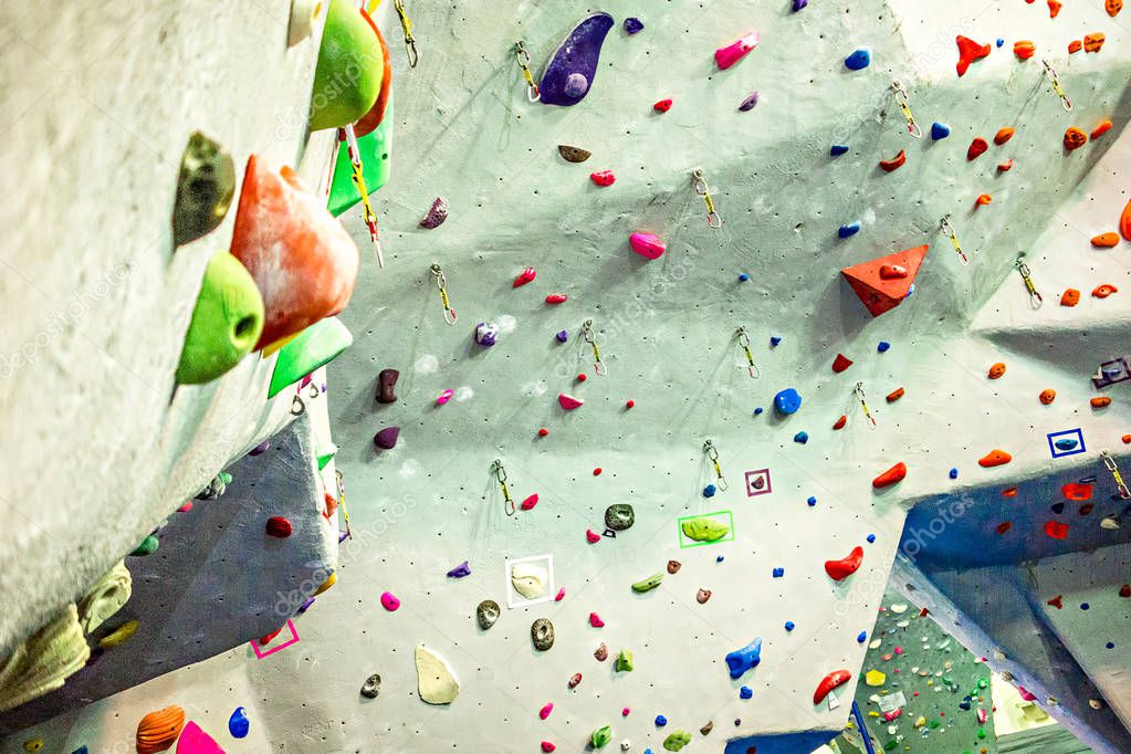 Rock climbing wall recreation center