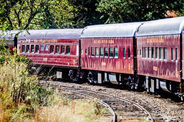binek otomobil büyük smoky Dağları demiryolu tren 