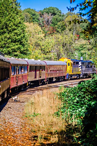 Train passenger car of great smoky mountains railroad — Stock Photo, Image