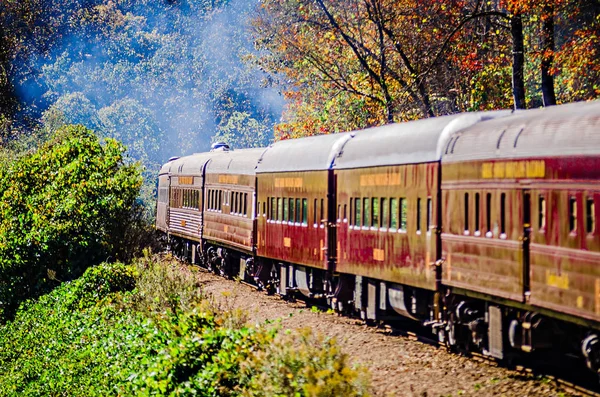 Train passenger car of great smoky mountains railroad — Stock Photo, Image