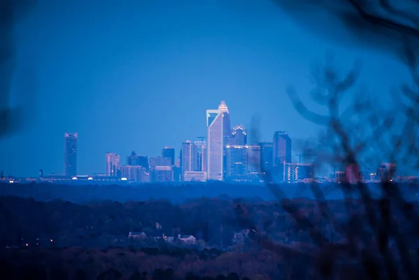 Charlotte north carolina panoramę miasta i okolic — Zdjęcie stockowe