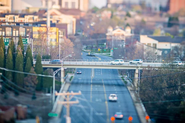 Hermosas vistas del horizonte de Charlotte North Crolina City — Foto de Stock