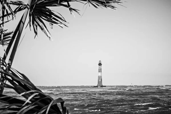 Sceny przyrody w pobliżu morris island lighthouse beach — Zdjęcie stockowe