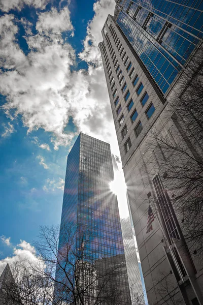 Charlotte carolina norte skyline cidade e centro da cidade — Fotografia de Stock