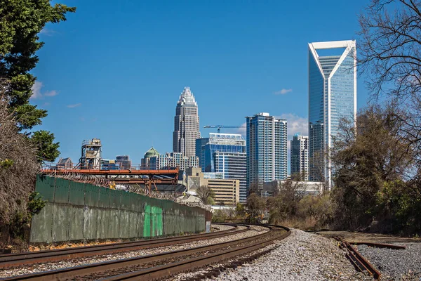Charlotte north carolina city skyline und umgebung — Stockfoto