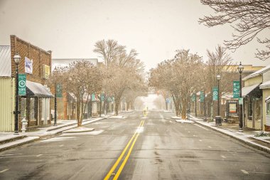 şehir merkezinde York Güney carolina geçen kış fırtına