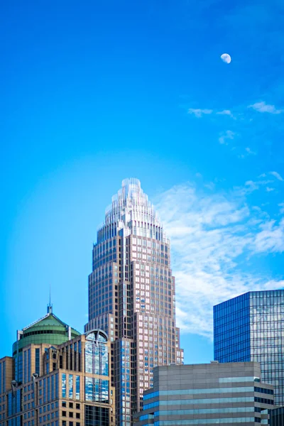 Charlotte North Carolina byens skyline og omgivelser - Stock-foto