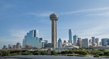 Dallas texas şehir manzarası ve şehir