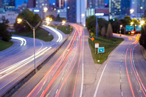 Atlanta georgia de skyline van de stad vroeg in de ochtend — Stockfoto