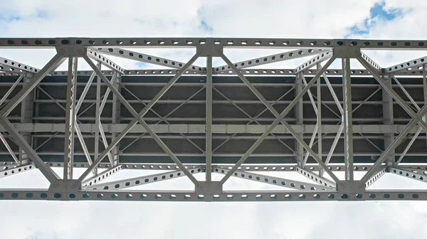 Budowa mostu stalowego inżynierii highway — Zdjęcie stockowe