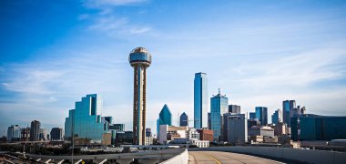 Dallas texas şehir manzarası ve şehir