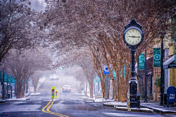 Sezon zimowy w york south carolina — Zdjęcie stockowe