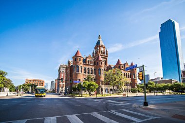 Dallas texas şehir manzarası ve şehir