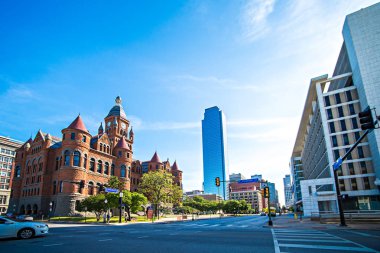 Dallas texas şehir manzarası ve şehir