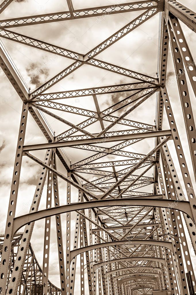 steel engineered highway bridge structure