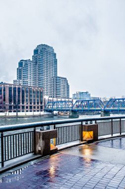 Grand rapids michigan şehir manzarası ve sokak sahneleri