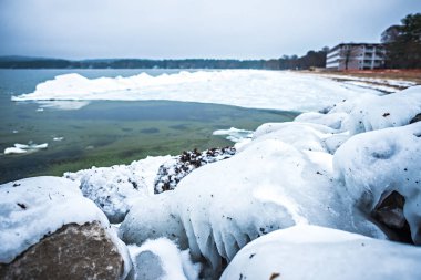 Traverse CITY michigan sahne etrafında michigan Gölü üzerinde