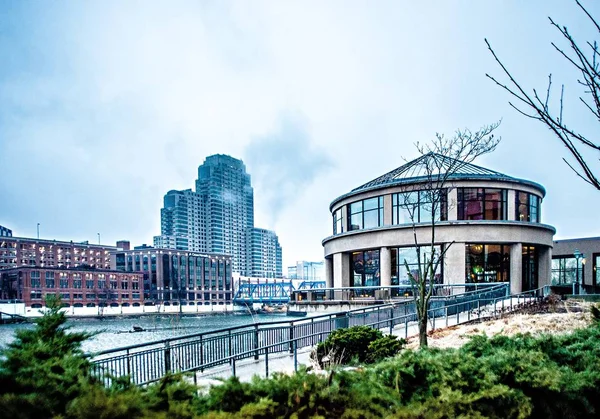 Grand rapids mic=city skyline e cenas de rua — Fotografia de Stock