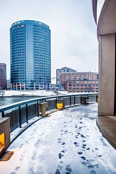 Grand rapids mic=city skyline e cenas de rua — Fotografia de Stock