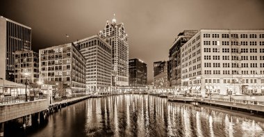 Milwaukee wisconcin şehir ve sokak sahneleri