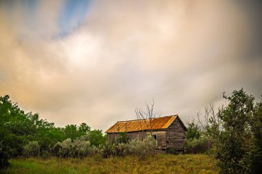 terk edilmiş günlük kabin ev derin woods Texas