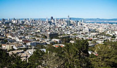 san francisco california manzarası ve corona çevre o