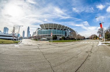 March 2017 Clevelan Ohio - Cleveland Brouwns NFL stadium at dayt clipart