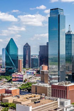 şehir merkezinde dallas texas şehir manzarası ve çevresi