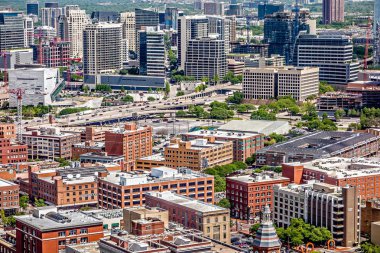 şehir merkezinde dallas texas şehir manzarası ve çevresi