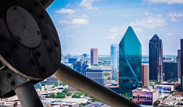 Centro de dallas texas ciudad skyline y alrededores — Foto de Stock
