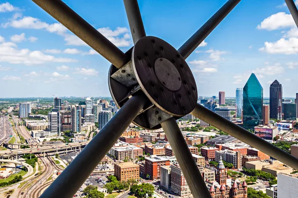 Downtown dallas texas city skyline and surroundings — Stock Photo, Image