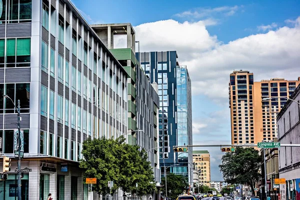 Austin texas şehir manzarası gün süre içinde — Stok fotoğraf