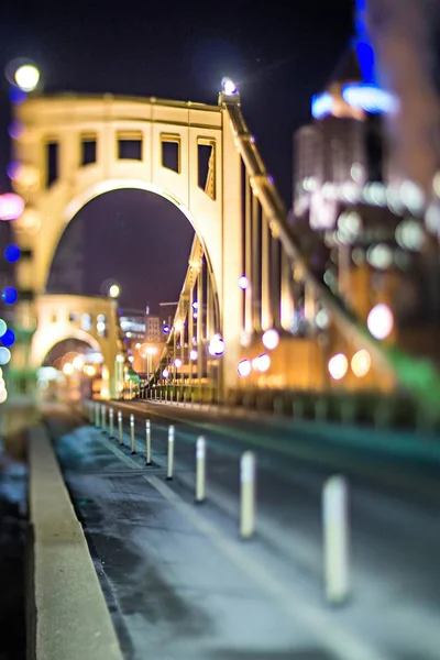 Pittsburgh pennsylvania Stahl Stadt Skyline Szenen am frühen Morgen — Stockfoto