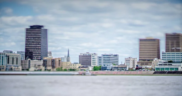 Вид на город Батон-Руж в Луизиане и его окрестности — стоковое фото