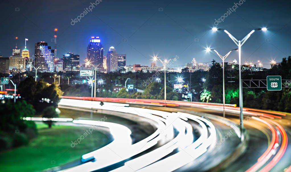 evening traffic in san antonio texas